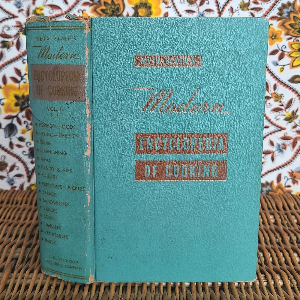 1950's Modern Encyclopedia of Cooking - Meta Givens - Vintage